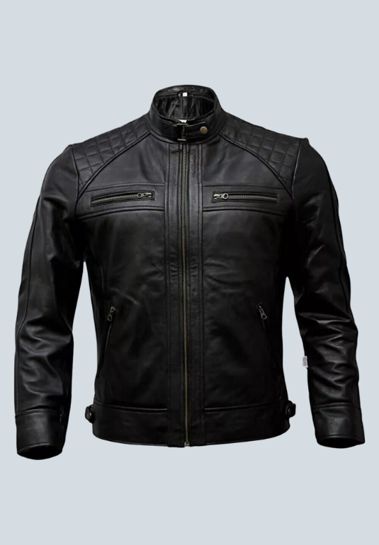Ice-T  Black Biker Leather Jacket